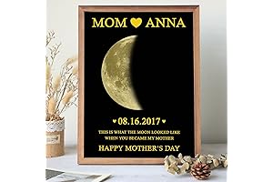 Custom Moon Phase Picture Frame - Celestial Decor for Mom