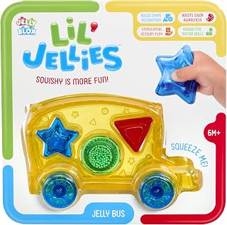 Lil' Jellies Jelly Bus | Squish, Squeeze, Discover | Sensory Play Toy Ages 6+ Months | from The Creators of Jelly Blox