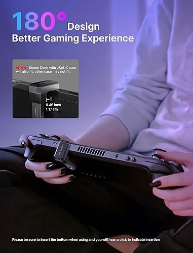 Miniatura 2 de JSAUX Paquete de 2 adaptadores USB-C a USB de 180, ángulo de 180 grados USB-C macho a USB-C hembra USB-C 3.1PD 100 W y adaptador tipo C macho a