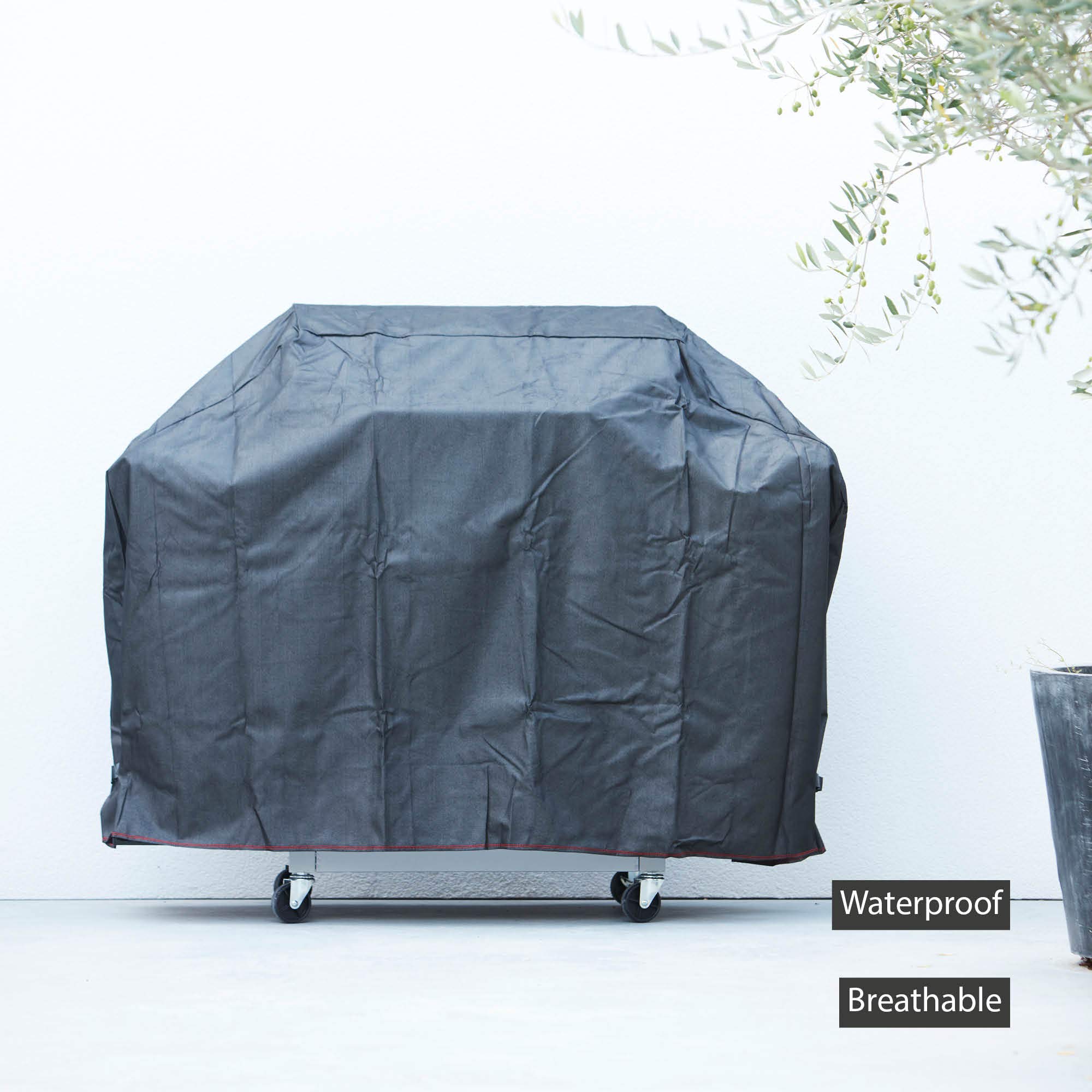 Barbecook Barbecook Funda para Barbacoa Impermeable, para todos las Barbacoas de Gas, Accesorios para Barbacoa, Negra, 151 x 56,5 x 107 cm