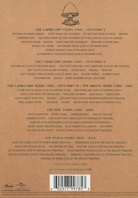 The Allman Brothers Band Trouble No More 50th Anniversary Collection 5 Cd Box Set Amazon Com Music