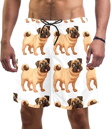 pugs in bathing suits