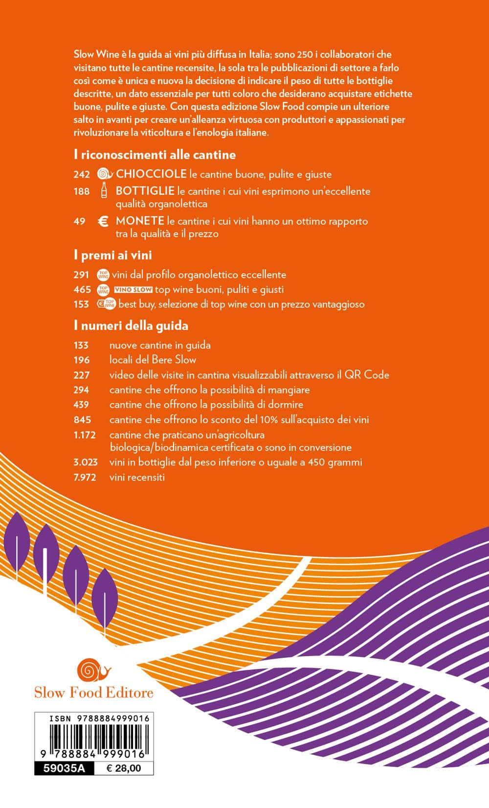 Slow wine 2026. Vite, vigne, vini d'Italia. Con QR code per video delle cantine