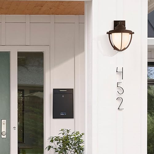 Miniatura 3 de Fine Art Lighting MA36a - Buzón montado en la pared, grano de arena negra