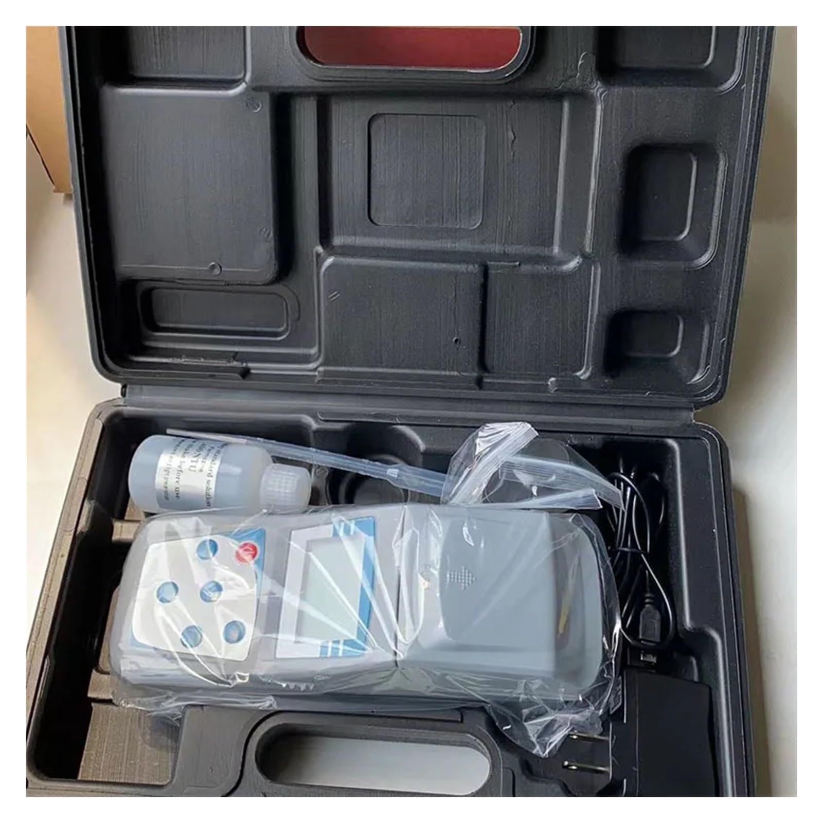 Medidor de turbidez digital, Medidor de turbidez inteligente 0-200 NTU/1000 NTU por luz dispersa for agua piscina en planta para tratamiento de agua(0-200NTU)
