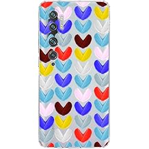 PrintiFy Xiaomi Mi Note 10 ile Uyumlu Water Color 1 Kamera Korumal   effaf K l f