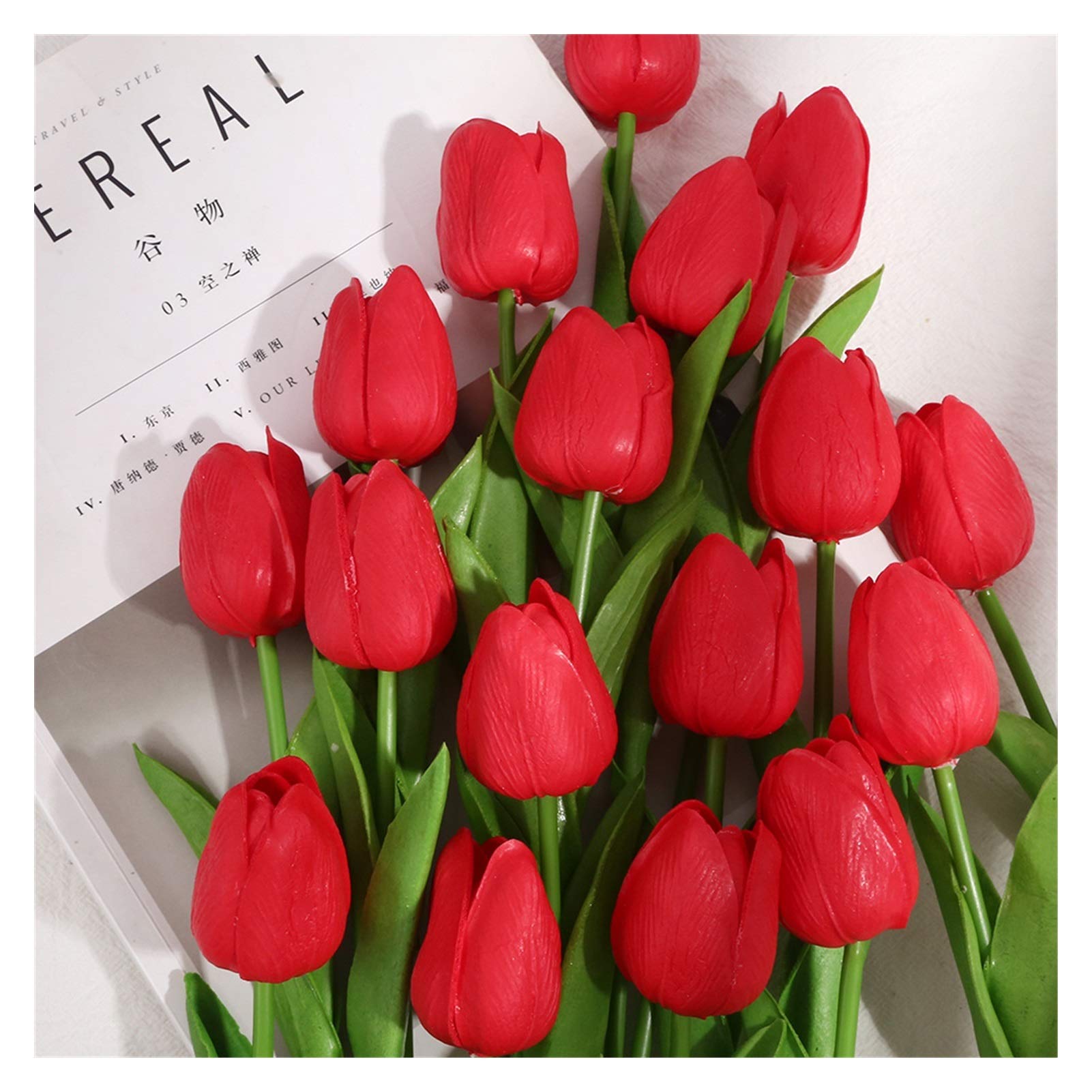 Amazon 造花 ミニチューリップの花の結婚花の花束の人工絹の花 Color Style 3 造花 オンライン通販