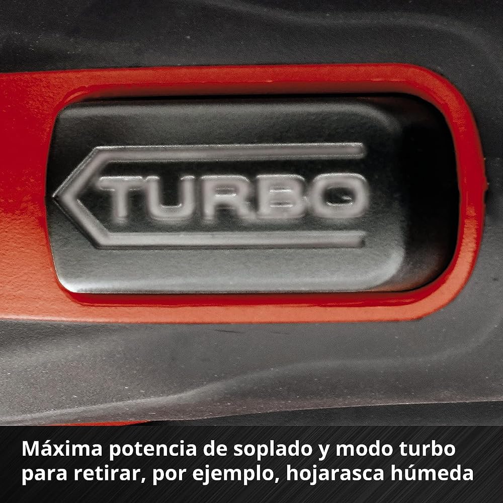 Einhell Soplador de Hojas a batería GE-LB 36/210 Li E-Solo Power X-Change (36 V, Iones de Litio, 210 km/h, 816 m³/h, Interruptor Turbo, Tubo de 3 escalones + Desmontable, sin batería ni Cargador)