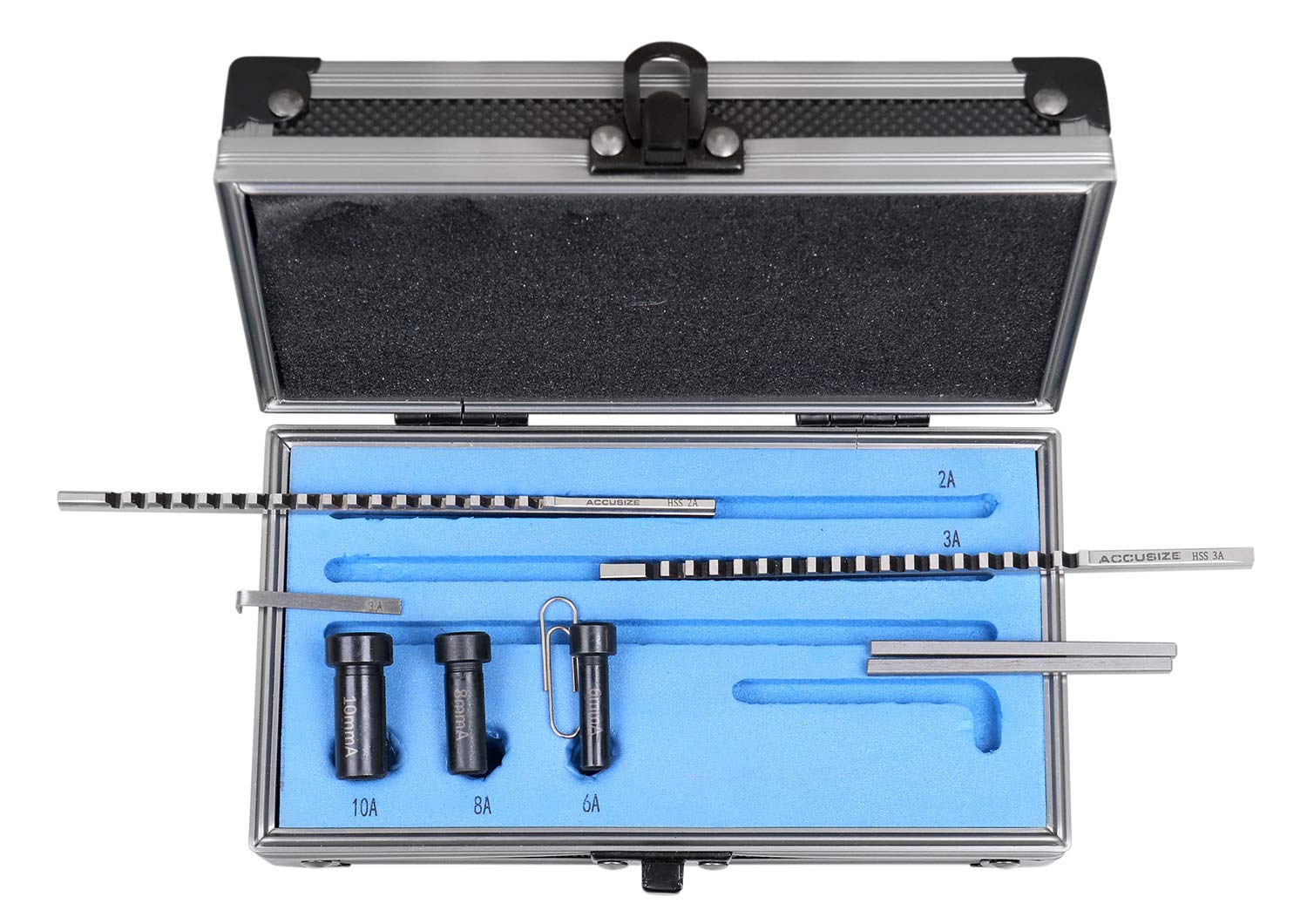 Accusize - No.60 Metric HSS Keyway Broach Sets in Fitted Box, #5100-0060 - Image 2