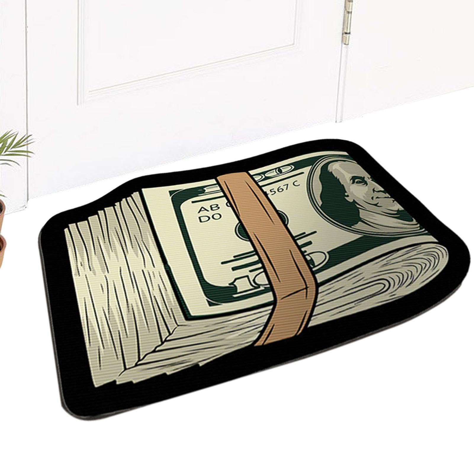 Tapis d'argent 100 dollars antidérapant pour une décoration de chambre originale