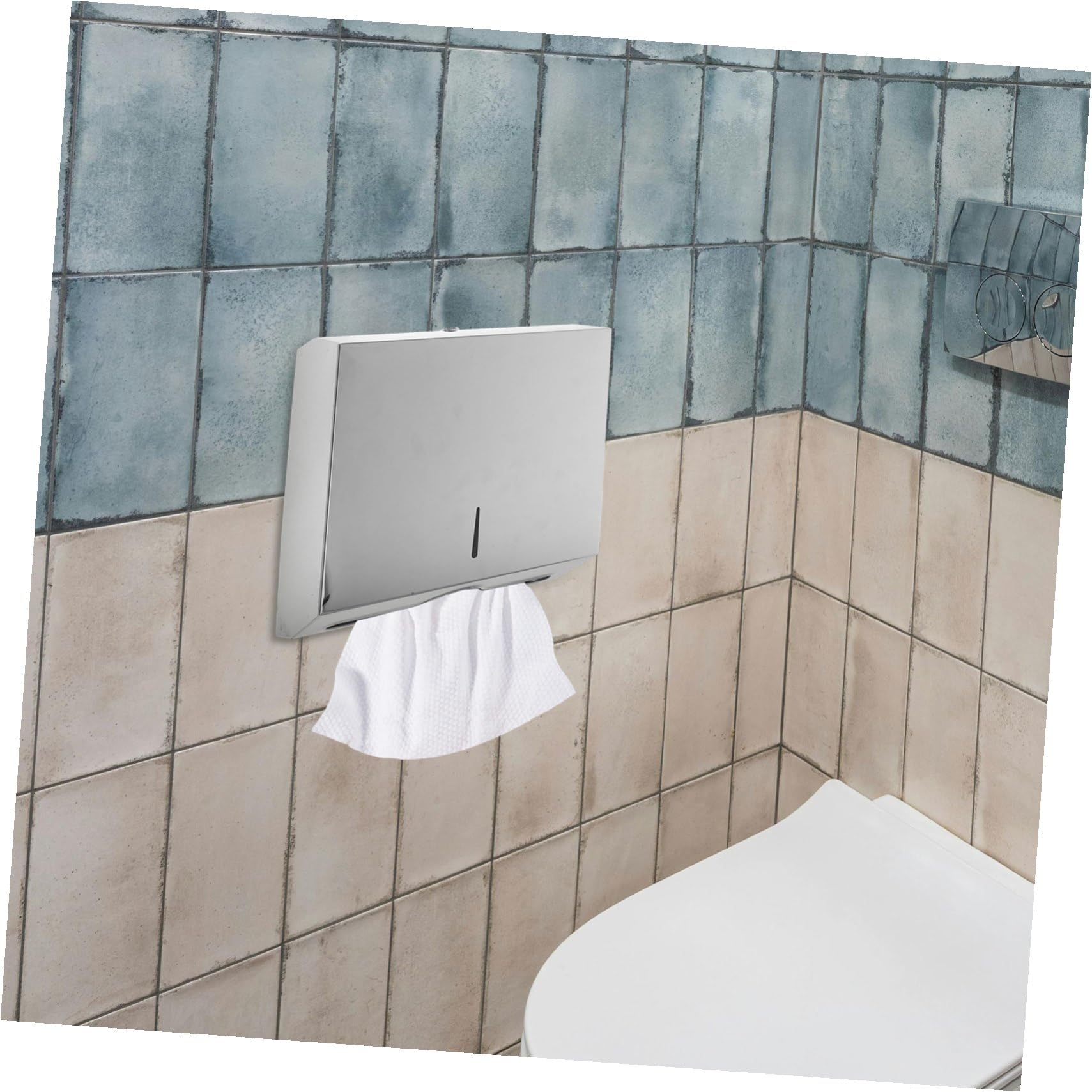 Acero Dispensador Plateado Toallas de Papel de Inoxidable Comercial