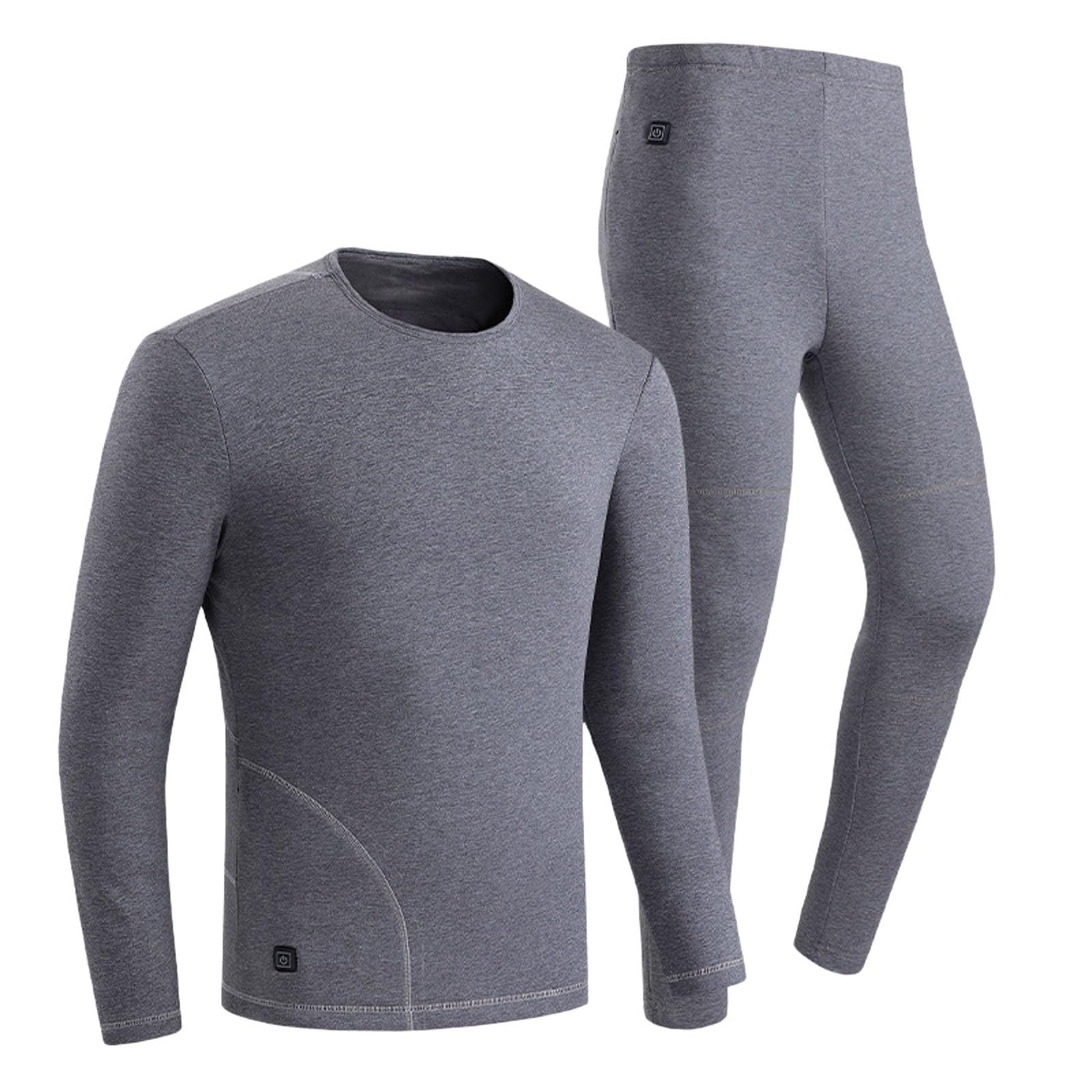 Thermo Unterwäsche Set Thermo Unterwäsche Langarm Funktionsunterwäsche Atmungsaktiv Thermoanzug Ski Funktionswäsche Unterhemd + Unterhose Sportunterwäsche Winter Thermo Oberteil