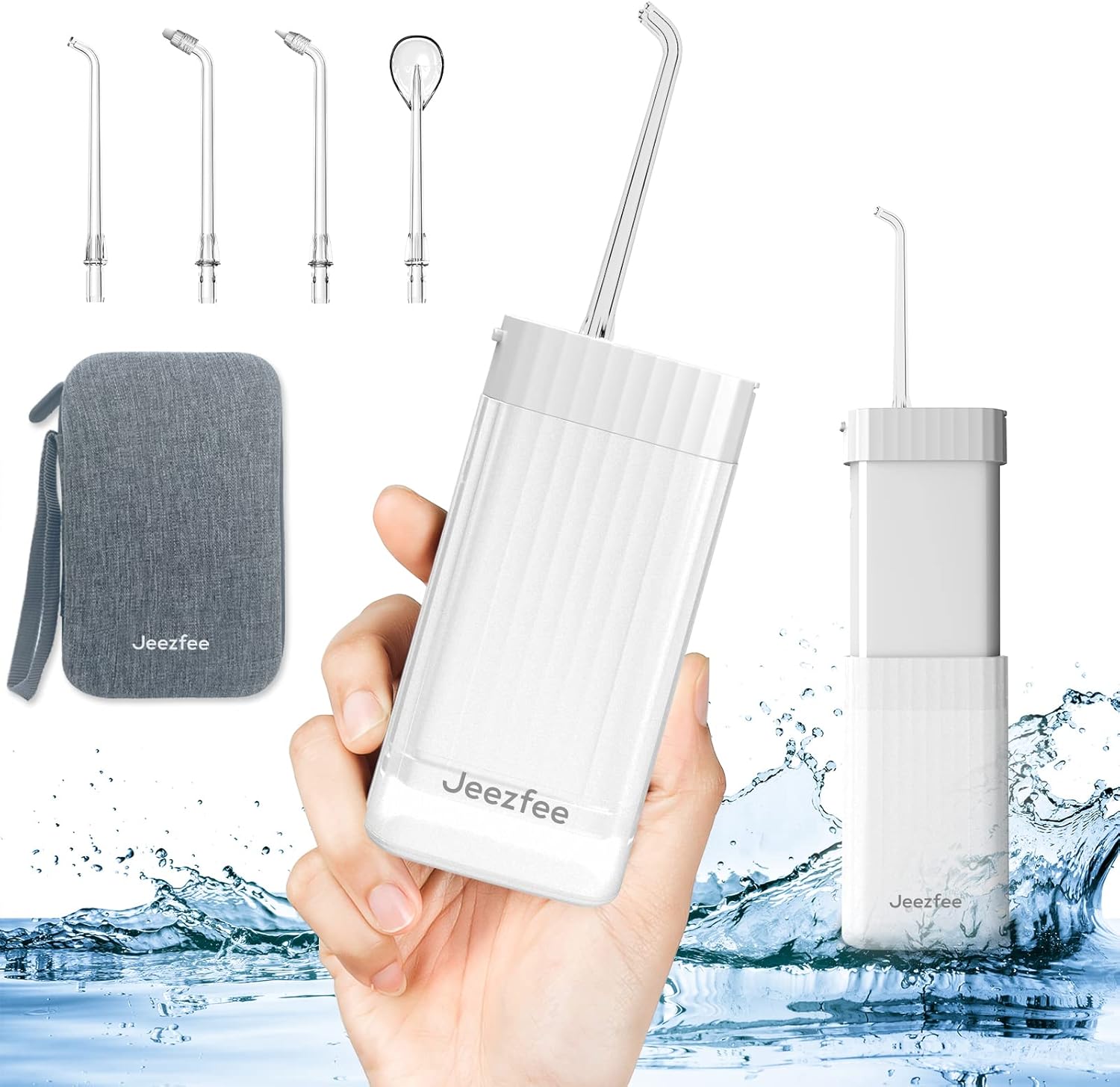 Jeezfee Portable Water Flosser for Travel, Oral Irrigator Water Teeth