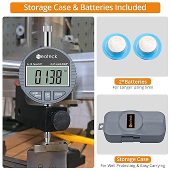 Neoteck 0.5 Digital Indicator + 1 Dial Indicator and Magnetic Base