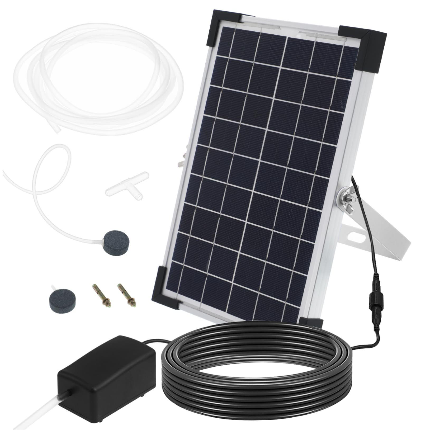 ifundom Bomba Solar De Oxígeno para Estanques De Peces Bomba De Aire para Aireador De Oxígeno para Peceras para De Agua