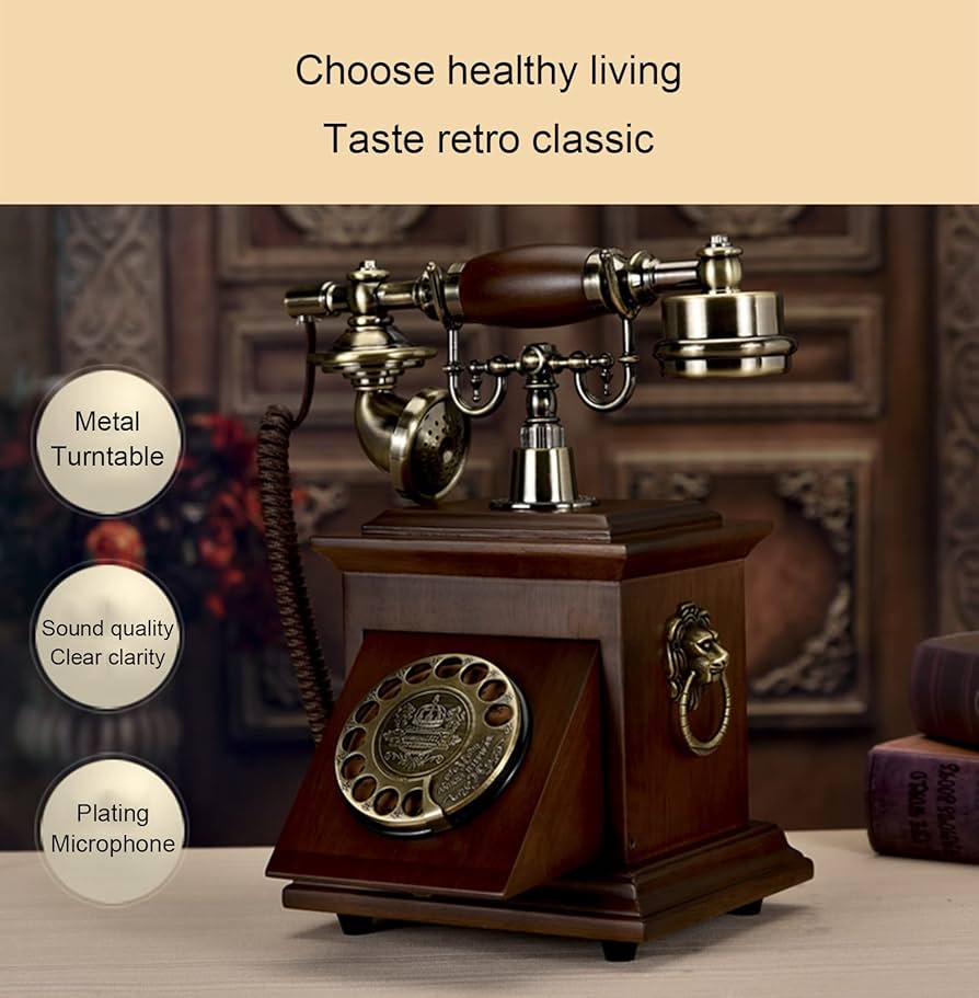 Amazon | 回転式ダイヤル電話 レトロな固定電話 ヨーロッパ