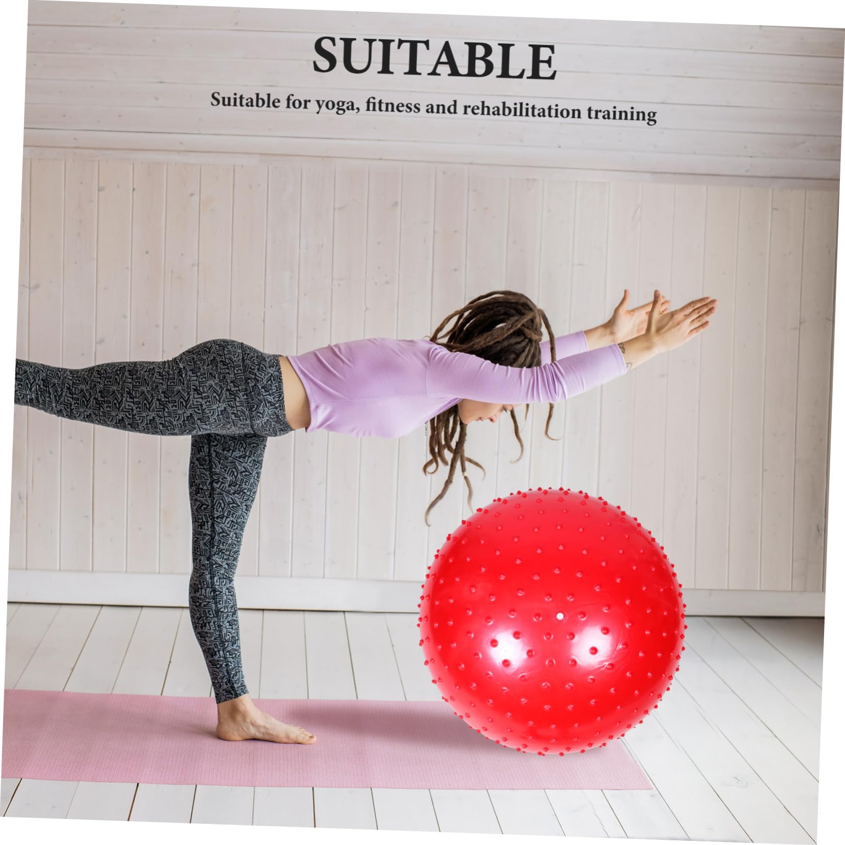 Balle De Massage À Picots : Rouleaux De Massage Pour Exercices Musculaires, Équilibre, Yoga, Stabilité, Entraînement Des Épaules, Gym, Fitness À Domicile, Sports De Plein Air