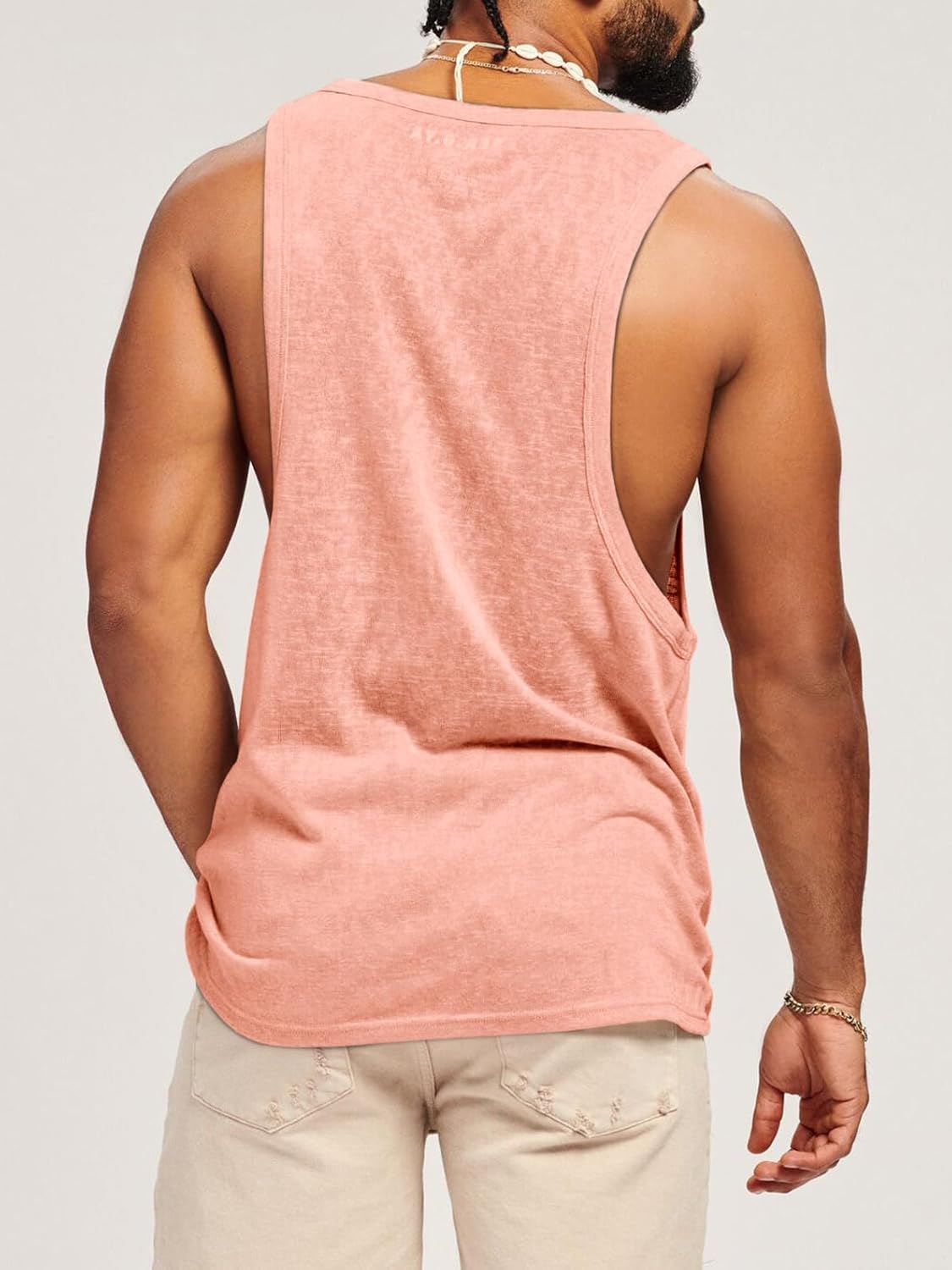 Runcati Mens Workout Tank Tops Sleeveless Shirt Muscle Gym Bodybuilding Fitness Training Loose Fit T Shirts - Image 3