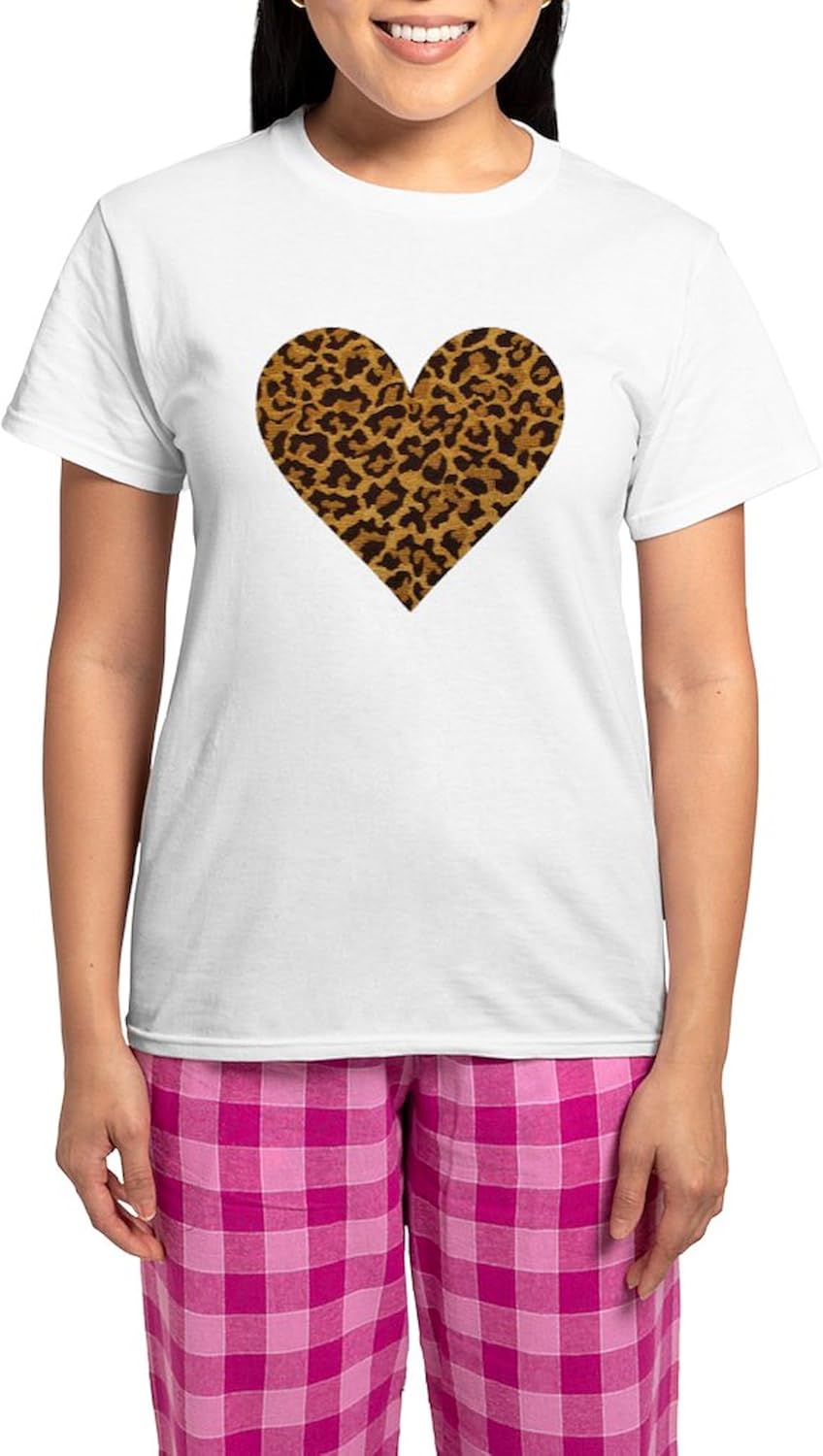 CafePress Leopard Women's Light Pajamas Women's Novelty Cotton Pajama Set, Comfortable PJ Sleepwear