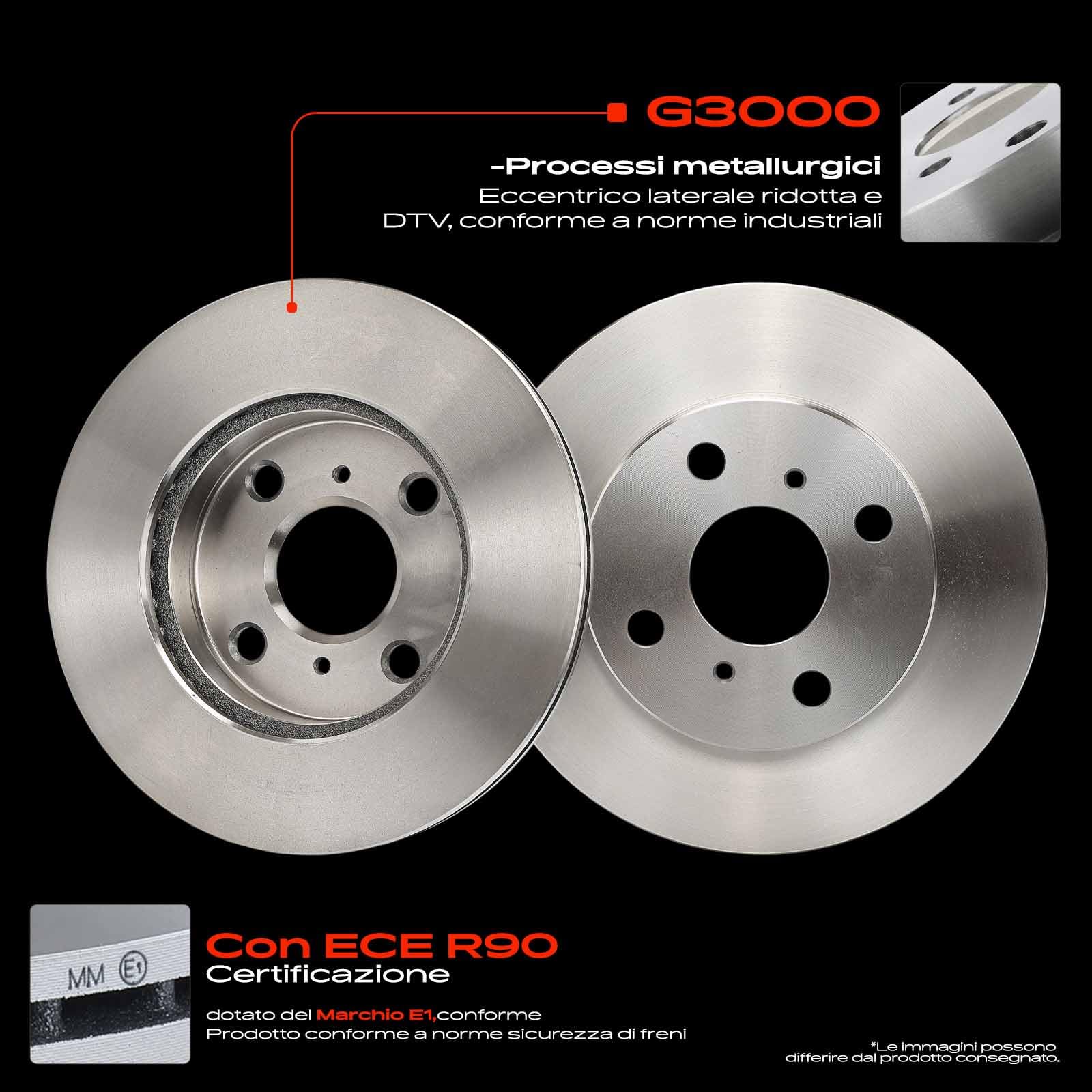 Frankberg 2 dischi freno anteriori ventilati Ø235mm 4351252020 435120D010 | Compatibile con: Yaris P1