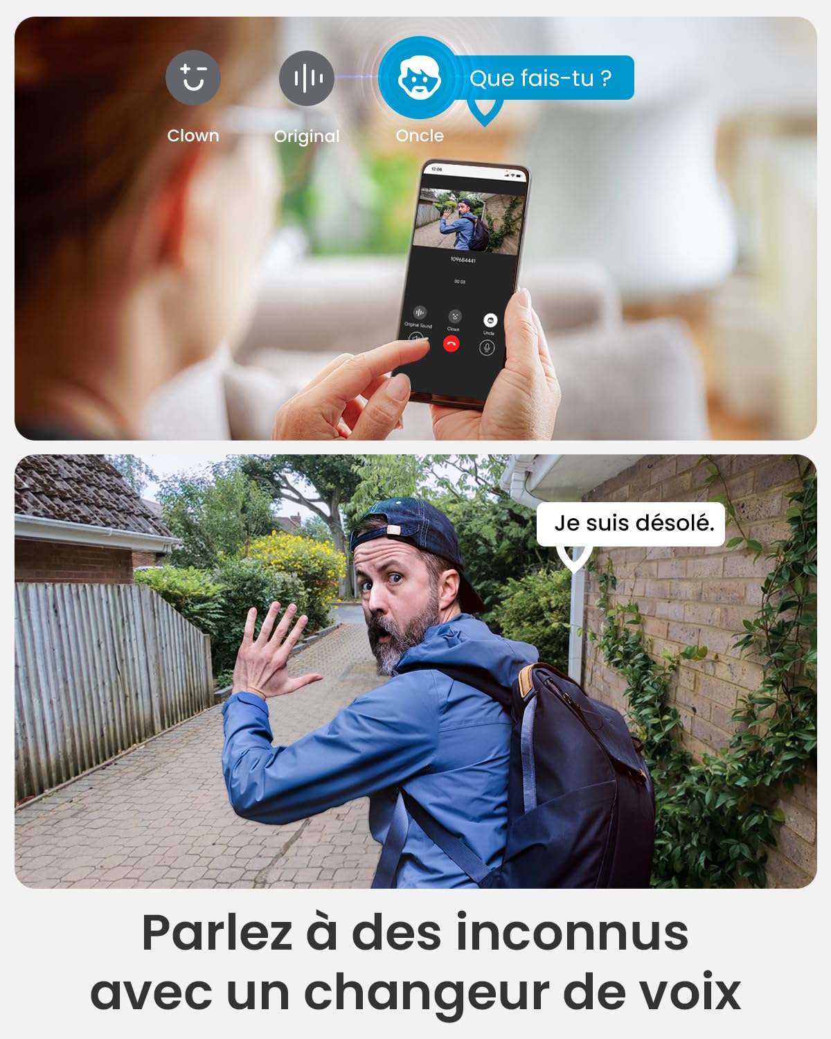 ieGeek 2,5K 5MP Sonnette sans Fil Exterieur Etanche, 166° Sonnette Vidéo avec Caméra Compatible Alexa, Install Facile, Détection IA, IP65 Étanche, Vision Nocturne, WiFi 2,4 GHz Uniquement
