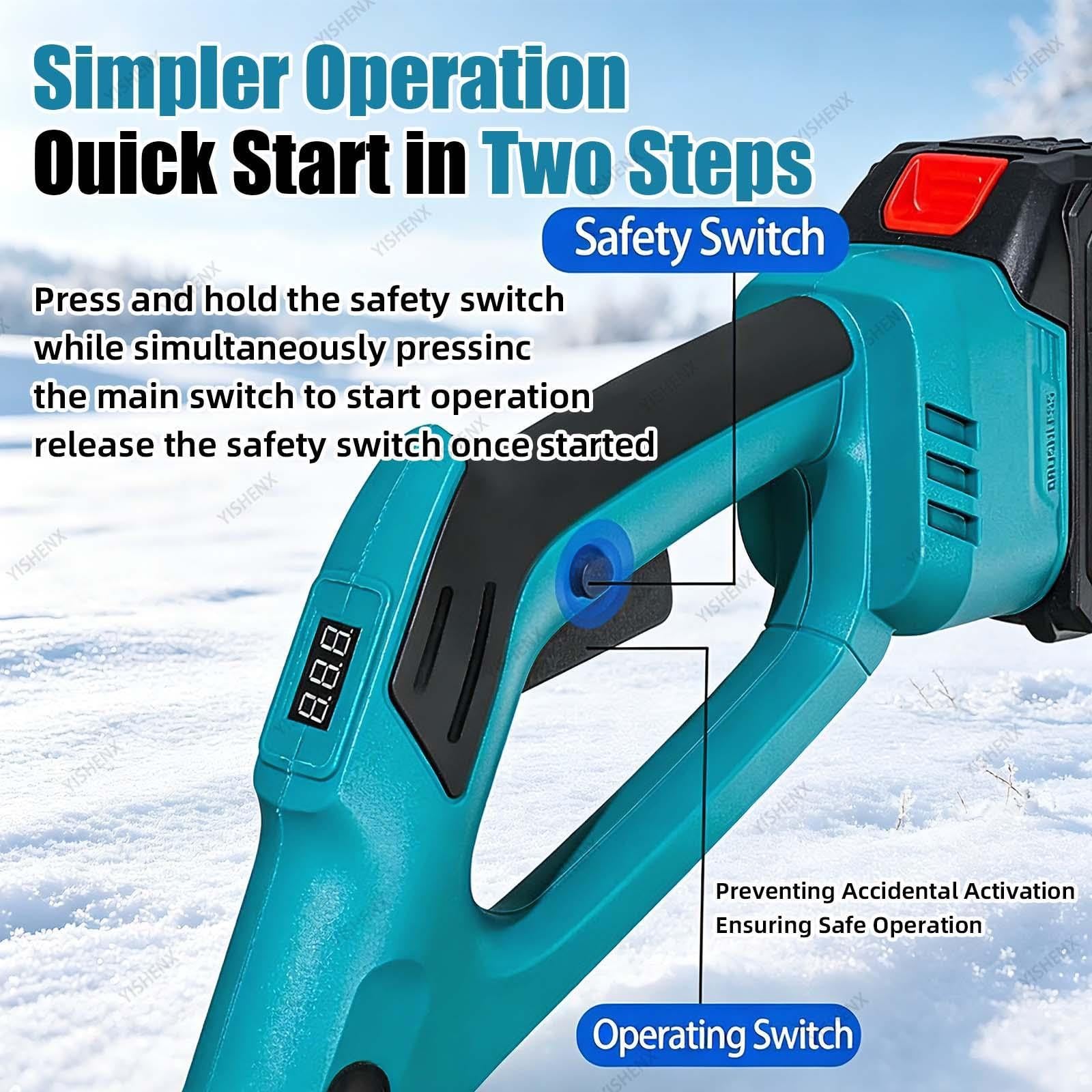 Spazzaneve Elettrico Da 1200 W, Soffiatore Di Neve Senza Fili