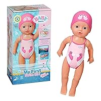 BABY born 834060 My First Swim Girl - Bambola di 30 cm con costume da bagno fisso