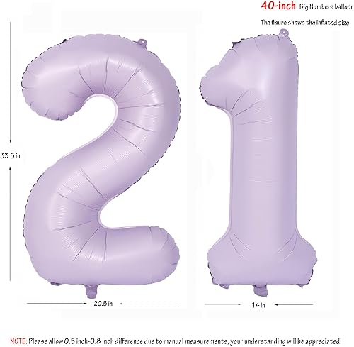 Vista 307 de 40" Macaron purple Number Balloons Helium Foil Mylar Balloon Birthday Party banquet Decoration 9