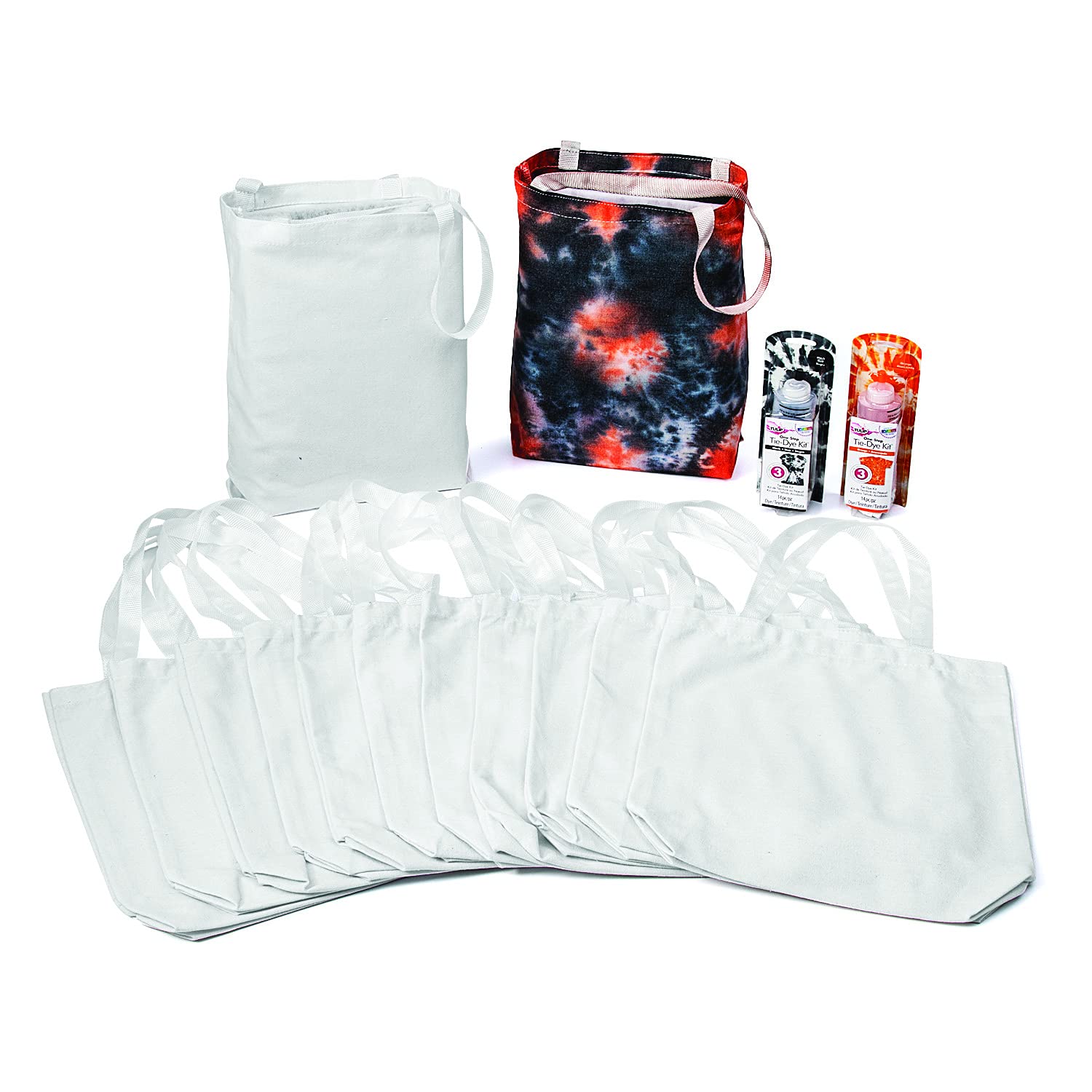 Fun Express Halloween TIE DYE Bag KIT - Craft Kits - 14 Pieces