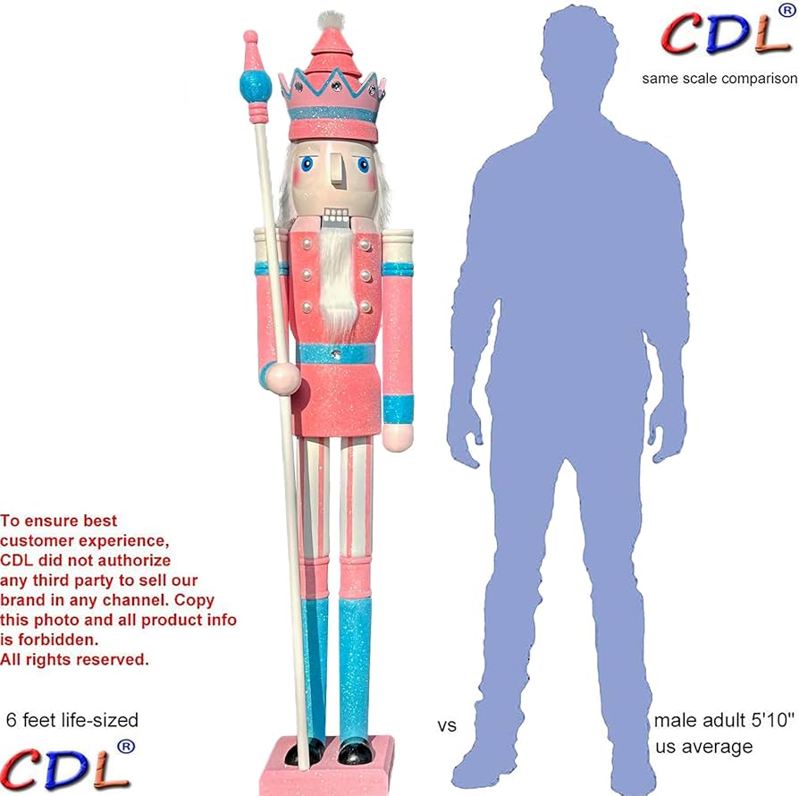 格安 送料込み 巨大！。ECOM-CDL 152cm 木製くるみ割り人形 キング 71DBOZcJ8xL._AC_UF894,