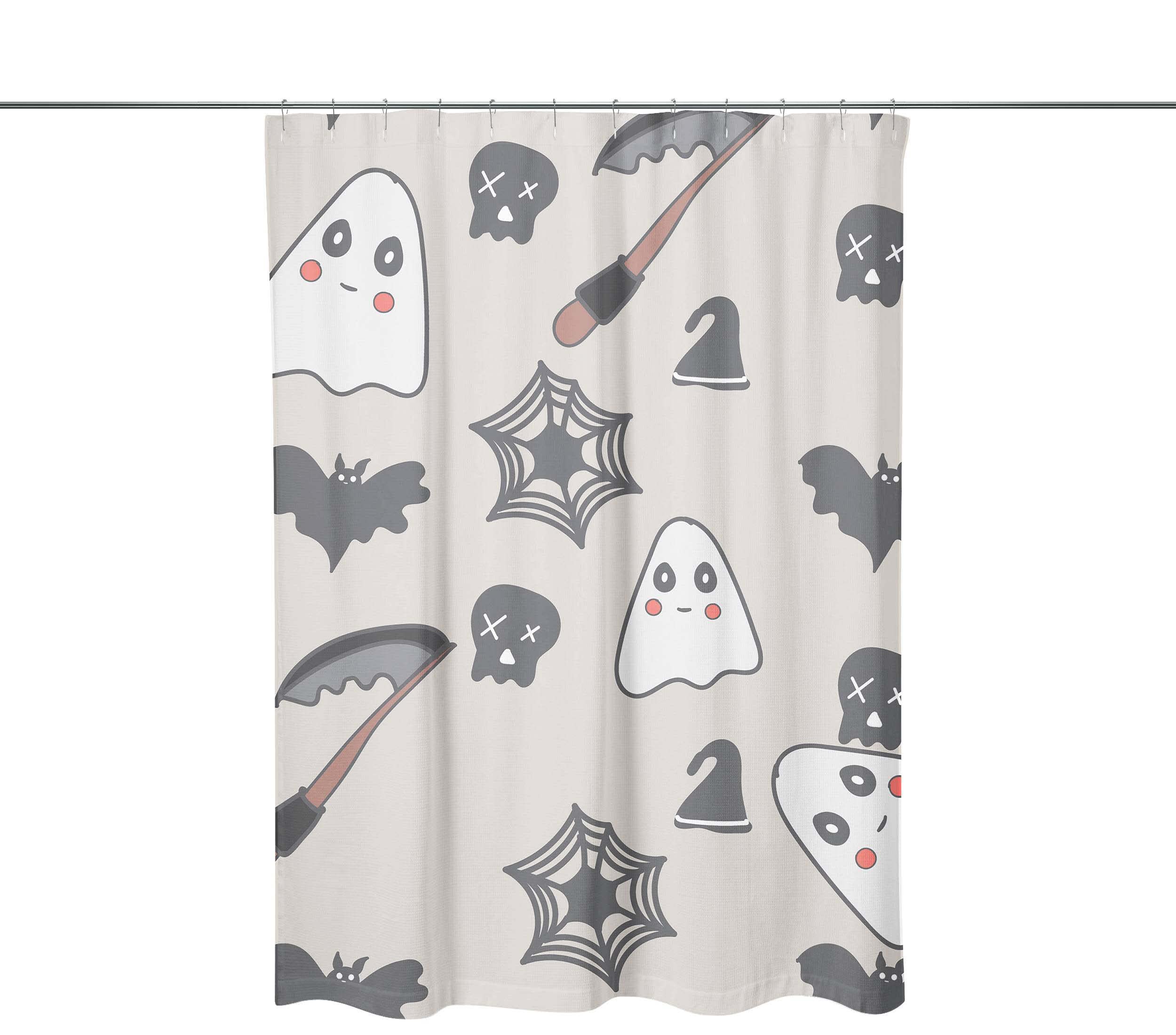 Bonamaison Shower Curtain, Polyester, Multicolor, 150x200
