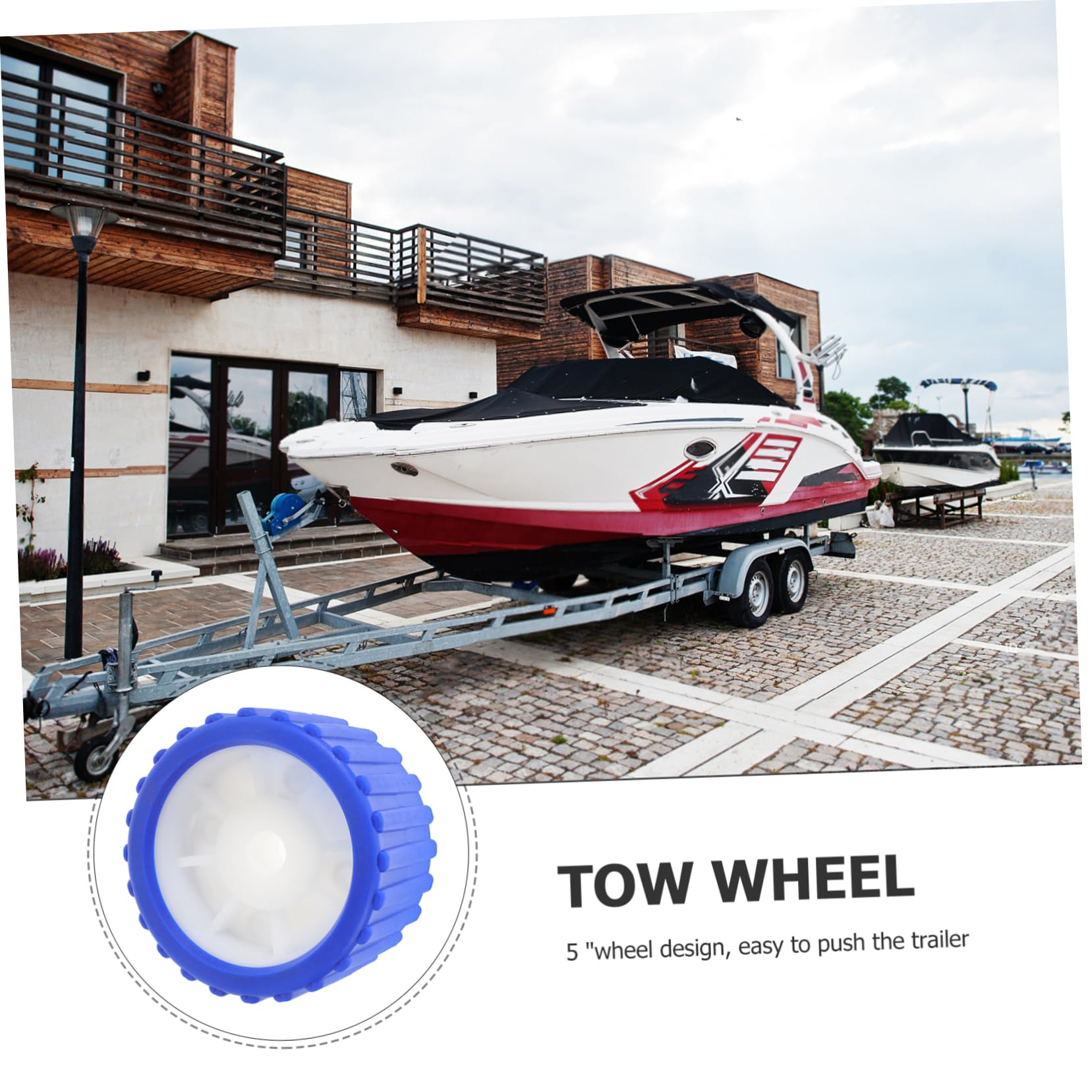 MAGICLULU Alaggio per Barche Ruota Accessorio per Yacht Resistente e Facile Installare per Difficili