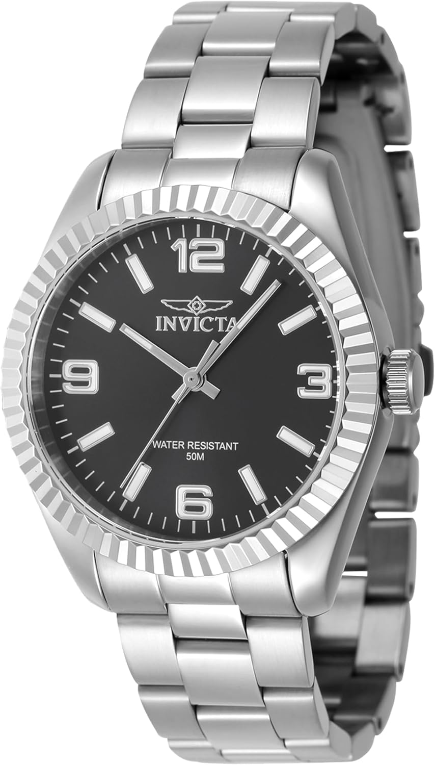 Invicta Specialty Lady 36mm Stainless Steel Steel Black dial PC21 Quartz