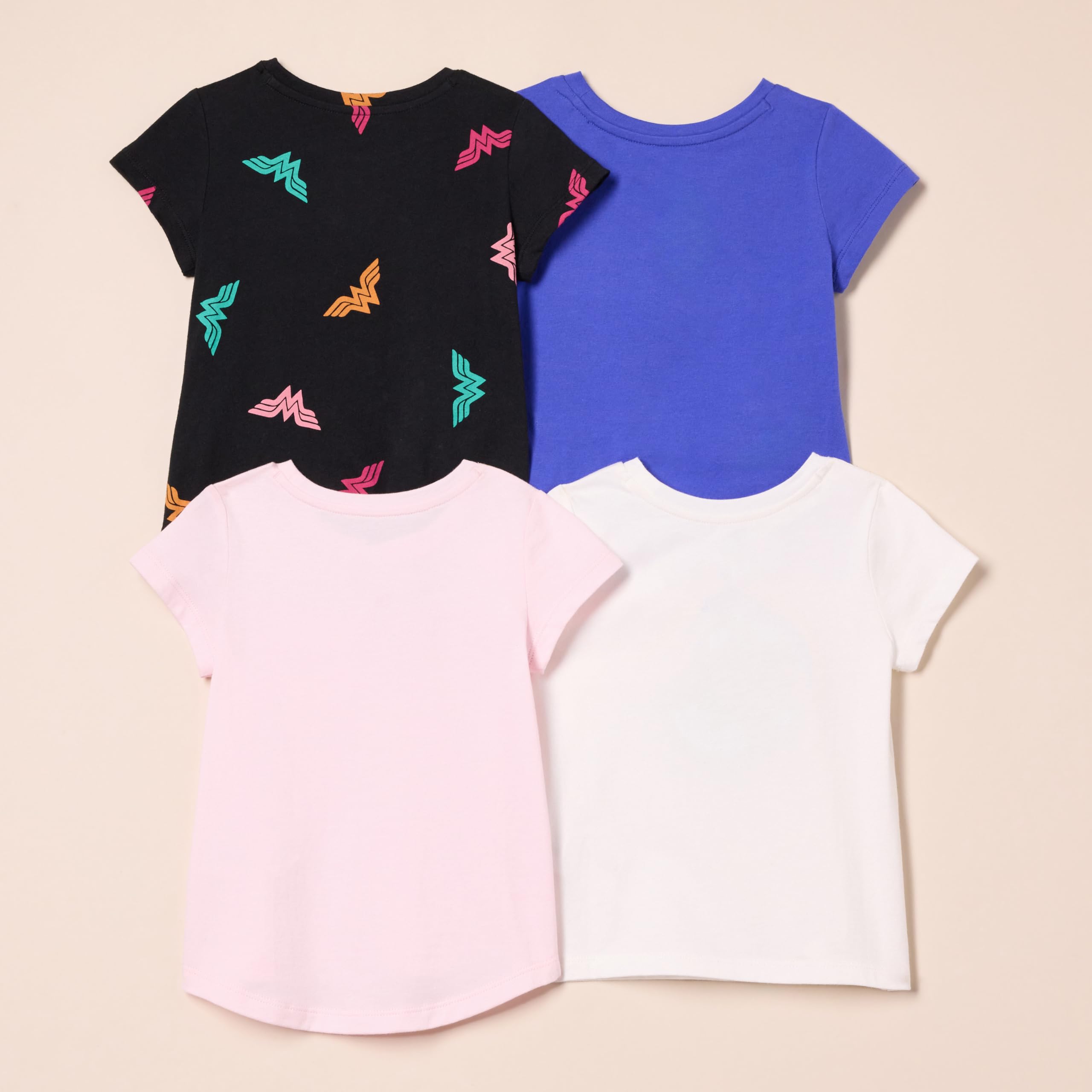 Amazon Essentials T-Shirt a Maniche Corte Bambine e Ragazze, Confezioni Multiple