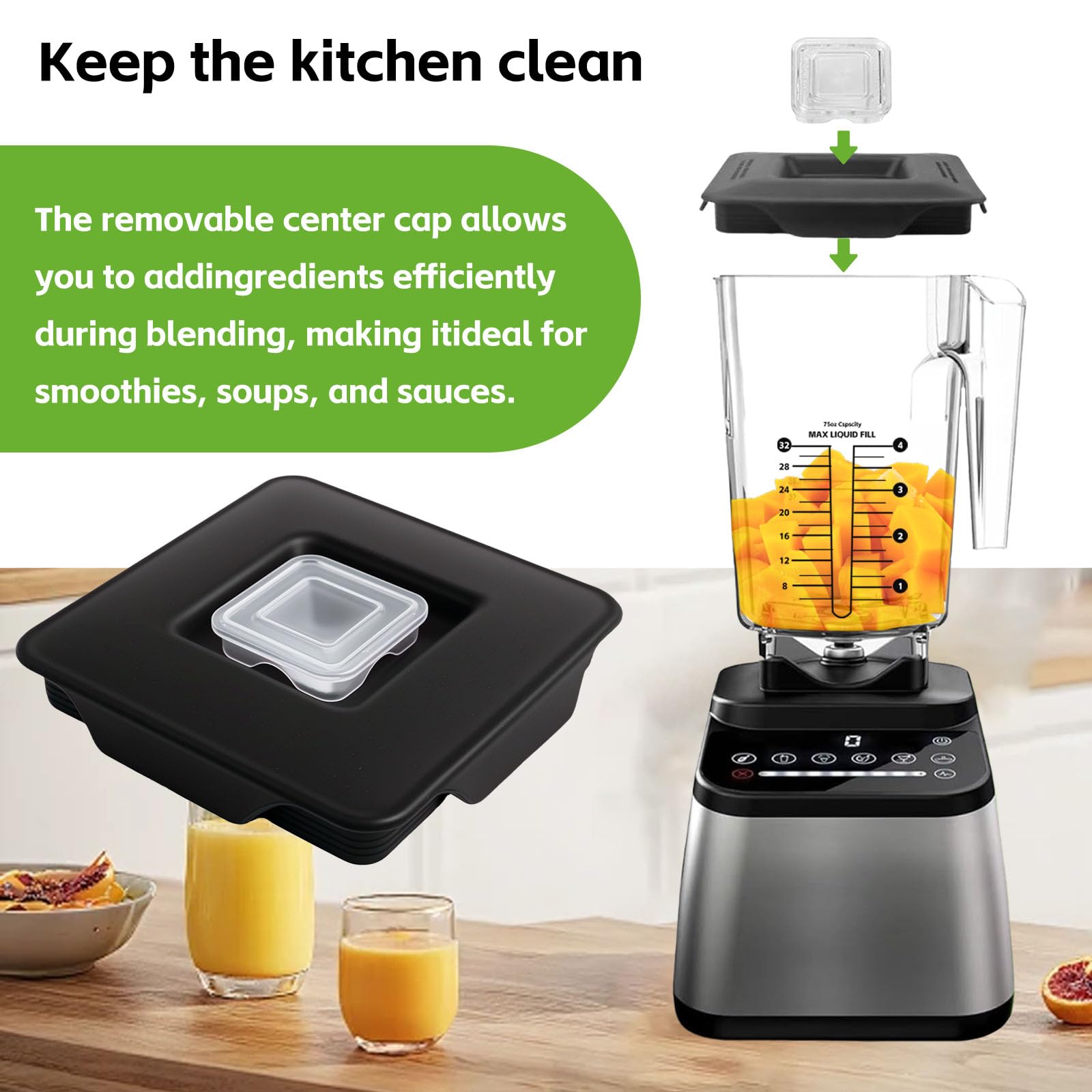 Amazon | ブレンダートップリッド交換用 Blendtec Commercial
