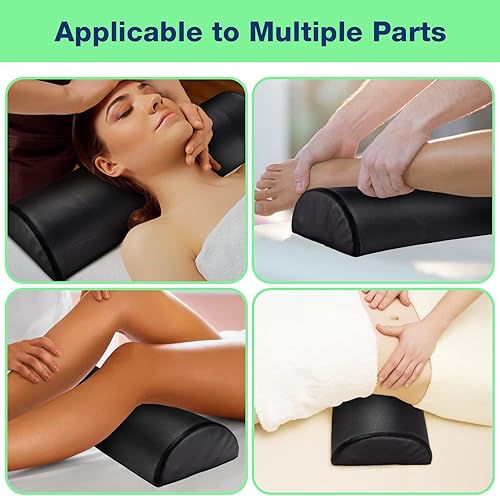 Miniatura 5 de Noverlife Cojines de Masaje Grandes Mejorados para Debajo de las Piernas, 24 x 8 x 4 pulgadas Cojín de Pierna para Mesa de Masaje Almohada de Media