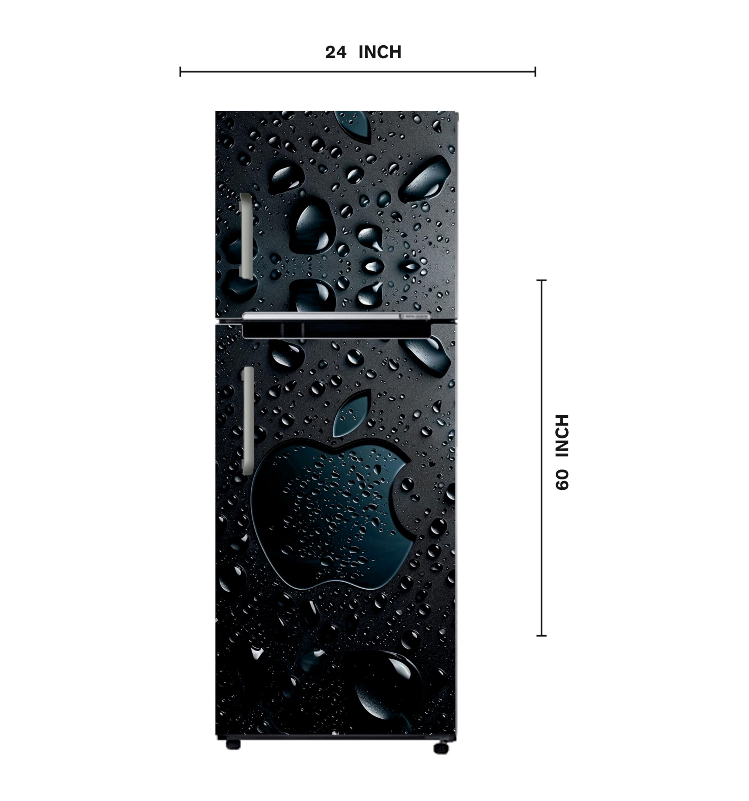 Fridge Door Stickers - Floral Vinyl Decals -2