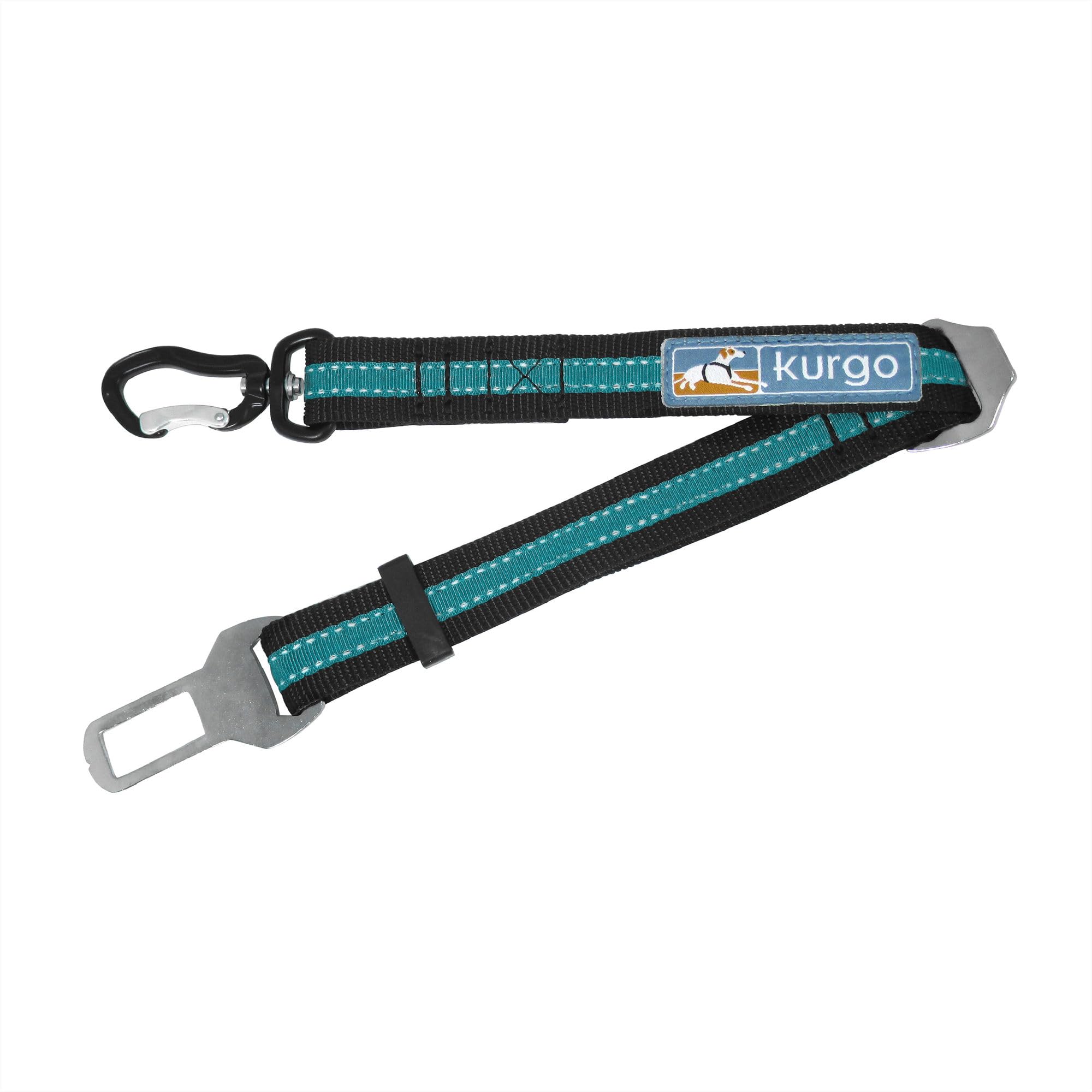 Kurgo Direct to Seatbelt Swivel Tether, Coastal Blue