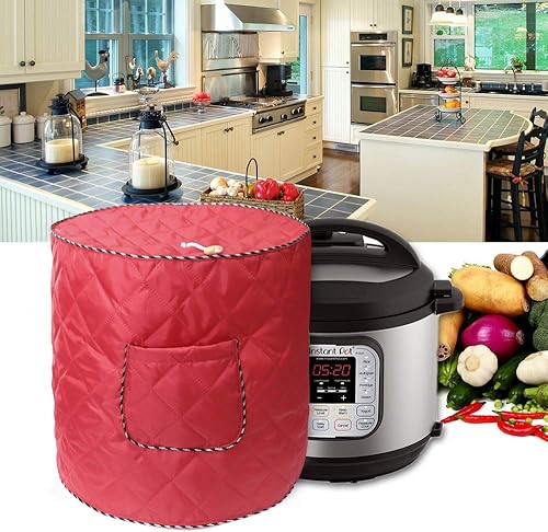 Miniatura 5 de Funda para freidora de aire también para olla instantánea de 6 cuartos de galón y olla a presión eléctrica con bolsillo, cubierta a prueba de polvo