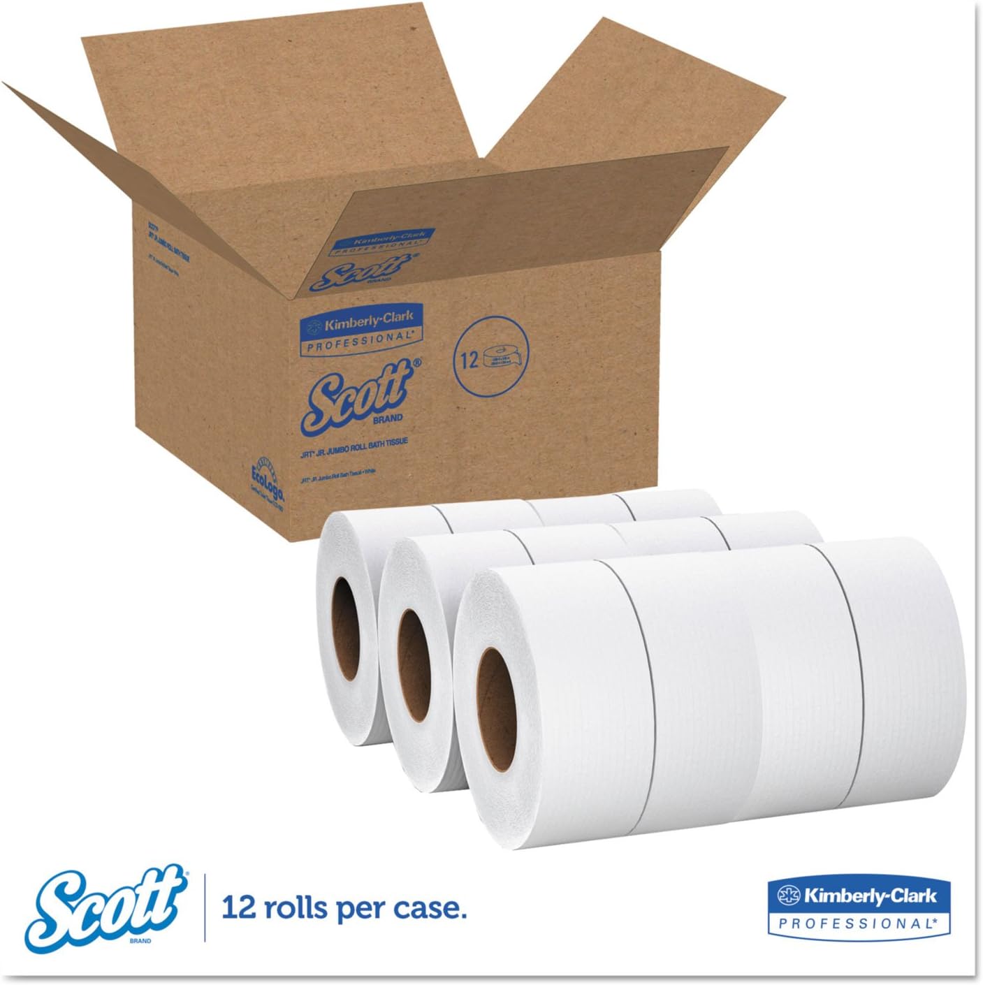 Kimberly Clark C-Scott 1Ply Jrt 3.7in 2000Ft Whi 12