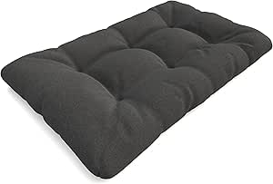 Garden palletkussen, waterafstotend, premium zitkussen, gewatteerd, 120x80x18 cm, zitkussen voor europallets, palletmeubelen (7-delige set, bordeaux