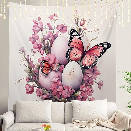 Miniatura 61 de Shrahala Palm Trees Los Angeles - Tapiz psicodélico grande para dormitorio y sala de estar (51.2 x 59.1 pulgadas, azul 1)