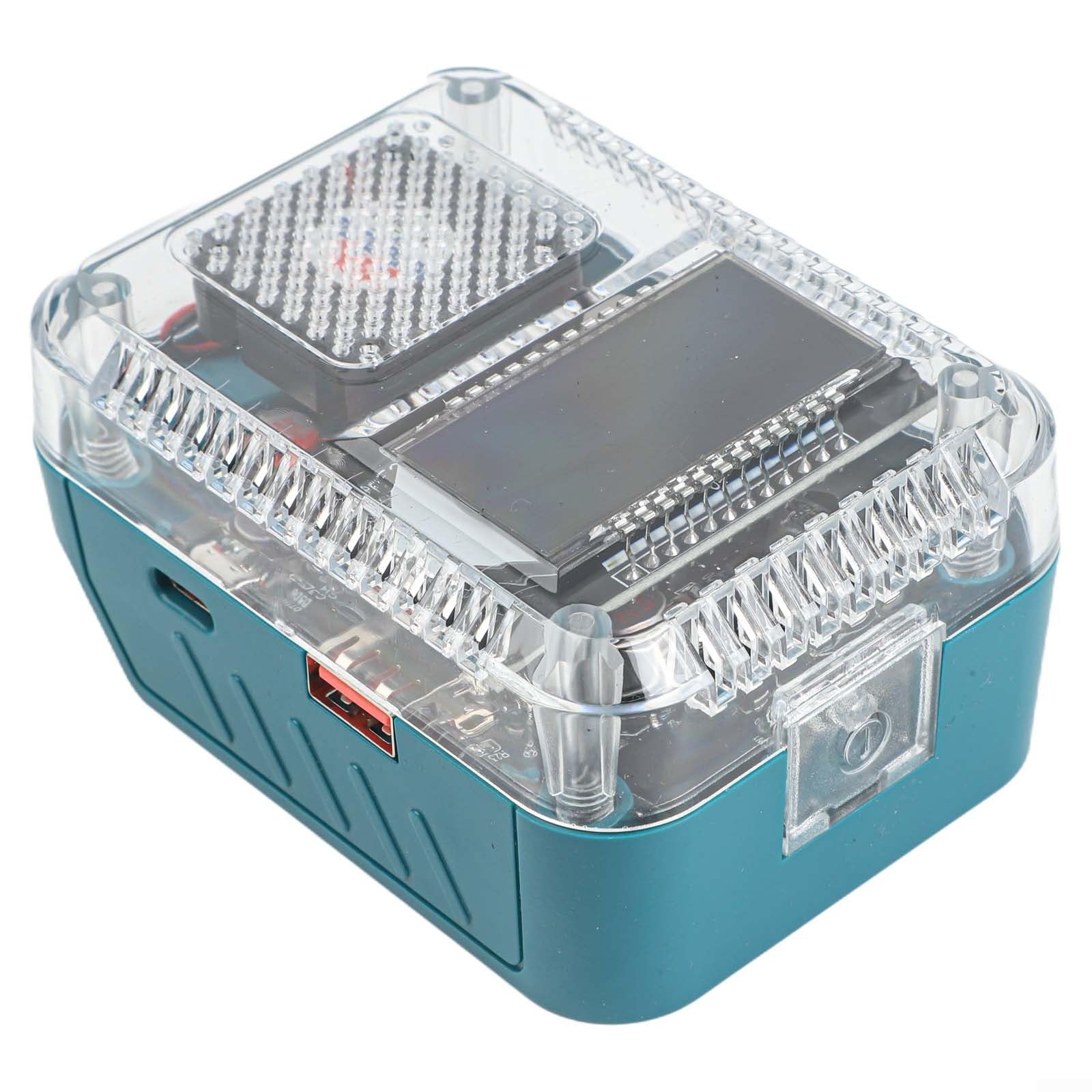 Ładowarka PD3.1 140 W do Bosch 18 V, szybka ładowarka USB-C z wyświetlaczem cyfrowym i portem QC3.0, wielofunkcyjny zasilacz do akumulatorów litowo-jonowych 18 V i urządzeń