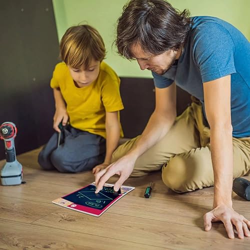 Miniatura 5 de Boogie Board Jot Kids Lil' Helpers - Lil' Builder - Auténtica tableta de dibujo para niños, almohadilla de dibujo alternativa a los libros para