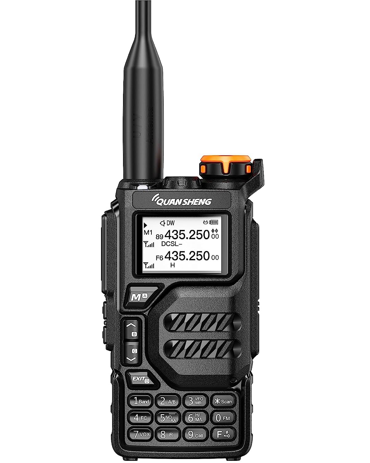 QUANSHENG Walkie Talkie UV-K5 Professionali Radio，200 Canali CTCSS/DCS Walkie Talkie Professionali con Auricolare，Ricetrasmettitore a Lungo Raggio Adatte per Attività all'aperto,Ciclismo,Cantieri