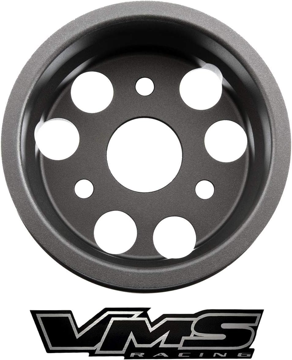 VMS RACING 15-16 Light Weight Billet Aluminum WATER PUMP PULLEY Compatible with Subaru WRX 2015-2016 Engines ONLY OEM SIZE (uses same belts)