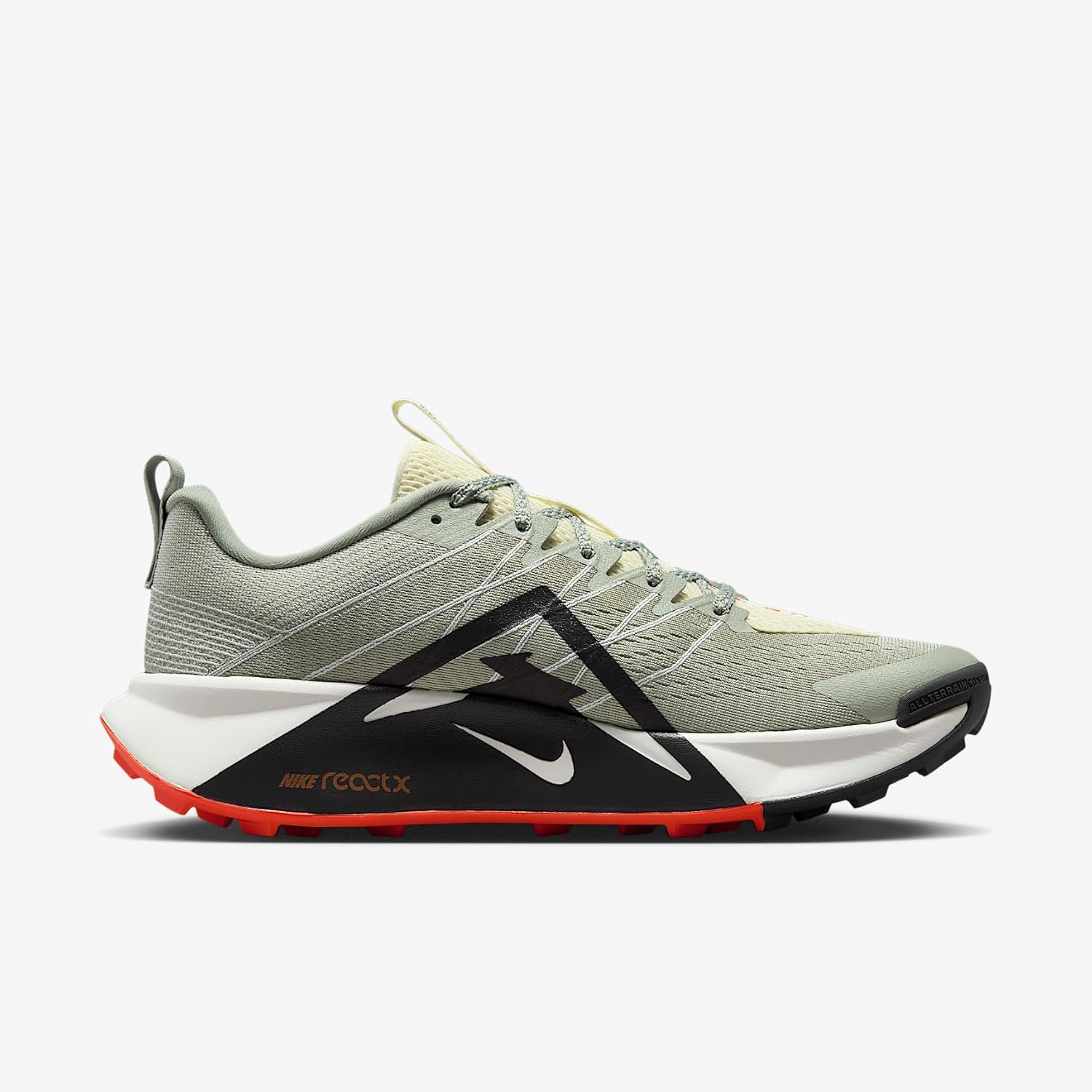 Nike Wildhorse 10 Men's Trail Running Shoes (FV2338-300, Jade Horizon/Light Silver/Safety Orange/Medium Ash) Size 14