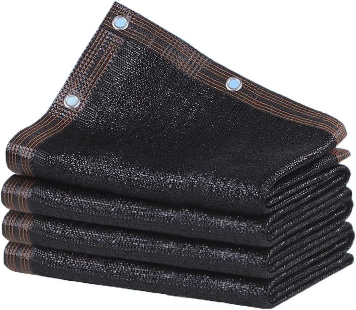 Black Sun Shade Cloth - HDPE Mesh Tarp Cover for Outdoor Patio, Garden, Pergola, Barbecue, Greenhouse, Barns & Kennels - 2x1m UV Protection & Durability