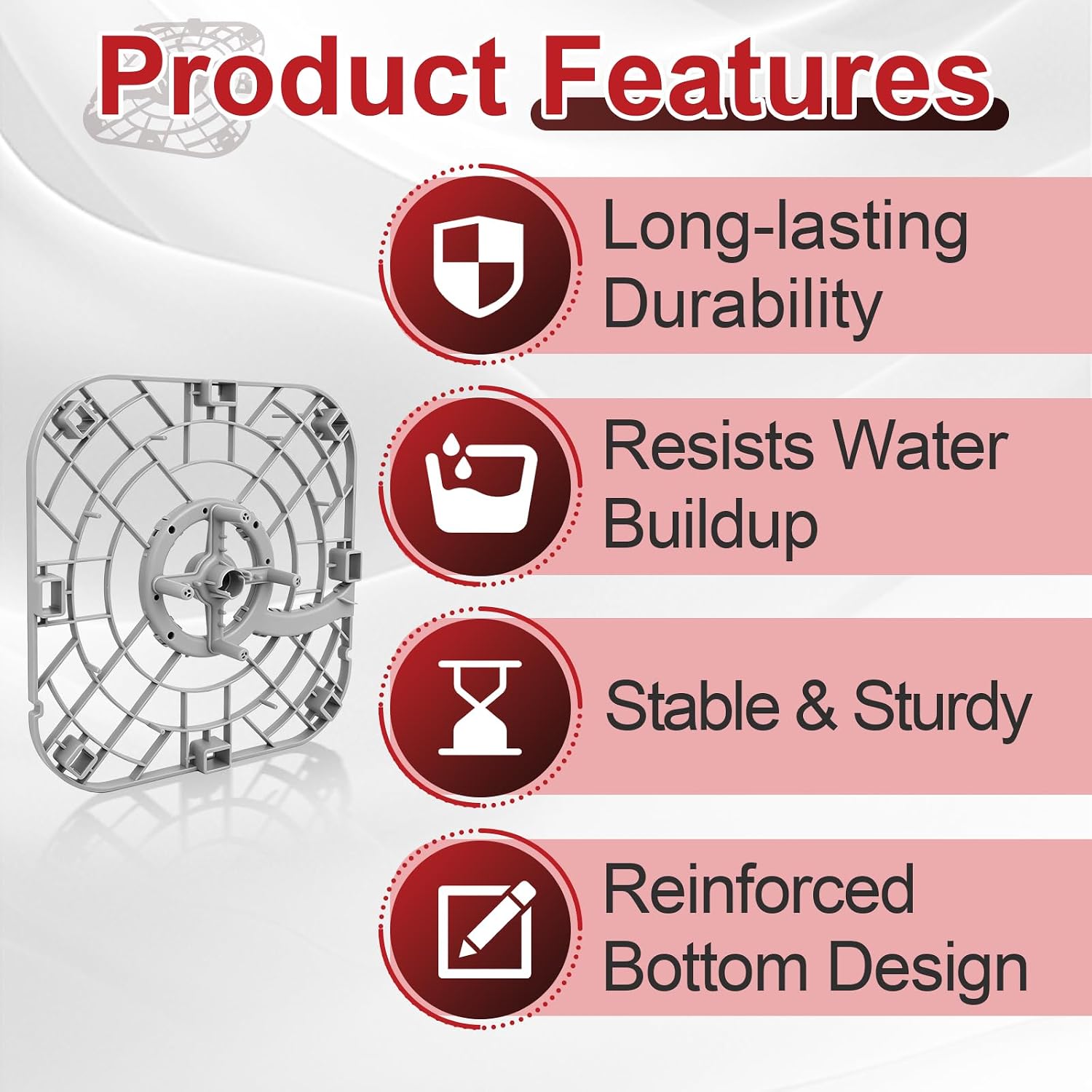 Replacement Bottom Tray Compatible with Momcozy Bottle Washer | Also Compatible with KleanPal Pro, BPA-Free, Essential Rack Insert, Easy Installation