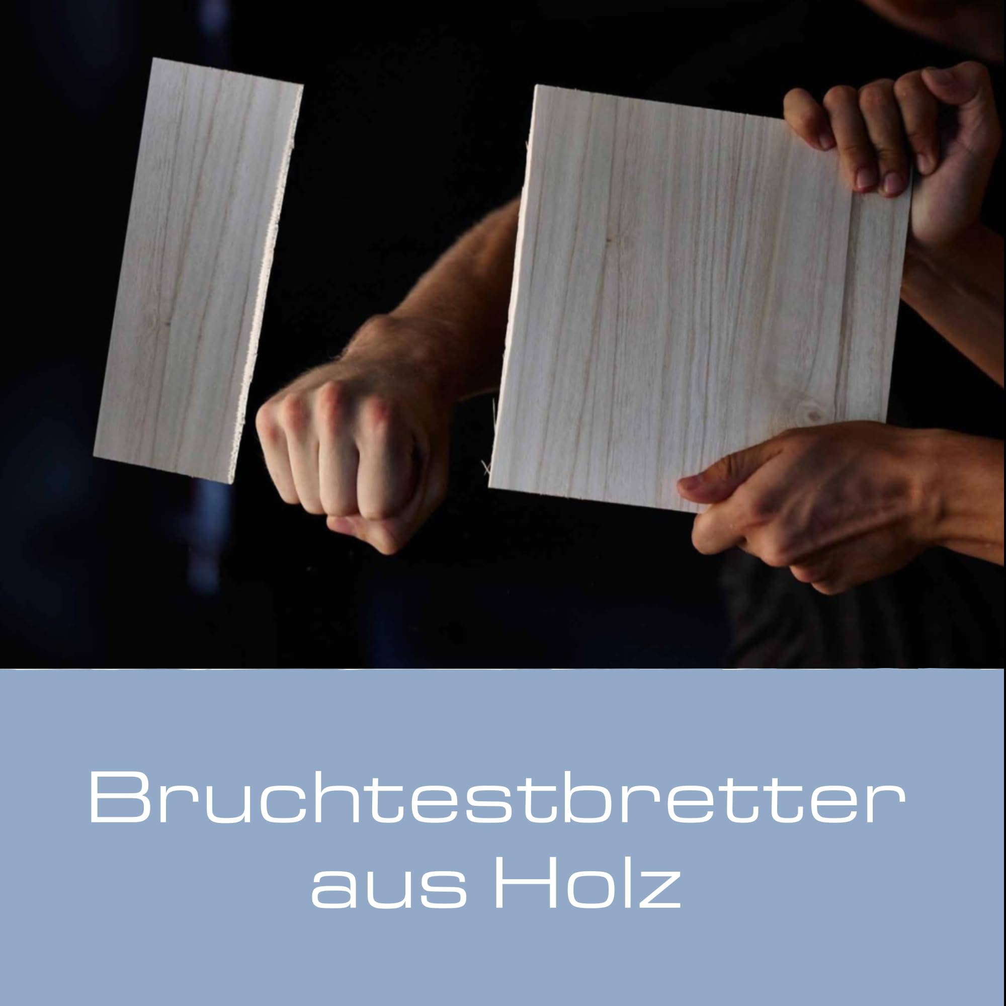 Ju-Sports Bruchtestbretter aus Holz Economy Paulownia 30x30 cm 10er Pack - Einweg Taekwondo- und Karatebretter zum Zerschlagen in den Stärken 10, 15, 20 und 25 mm